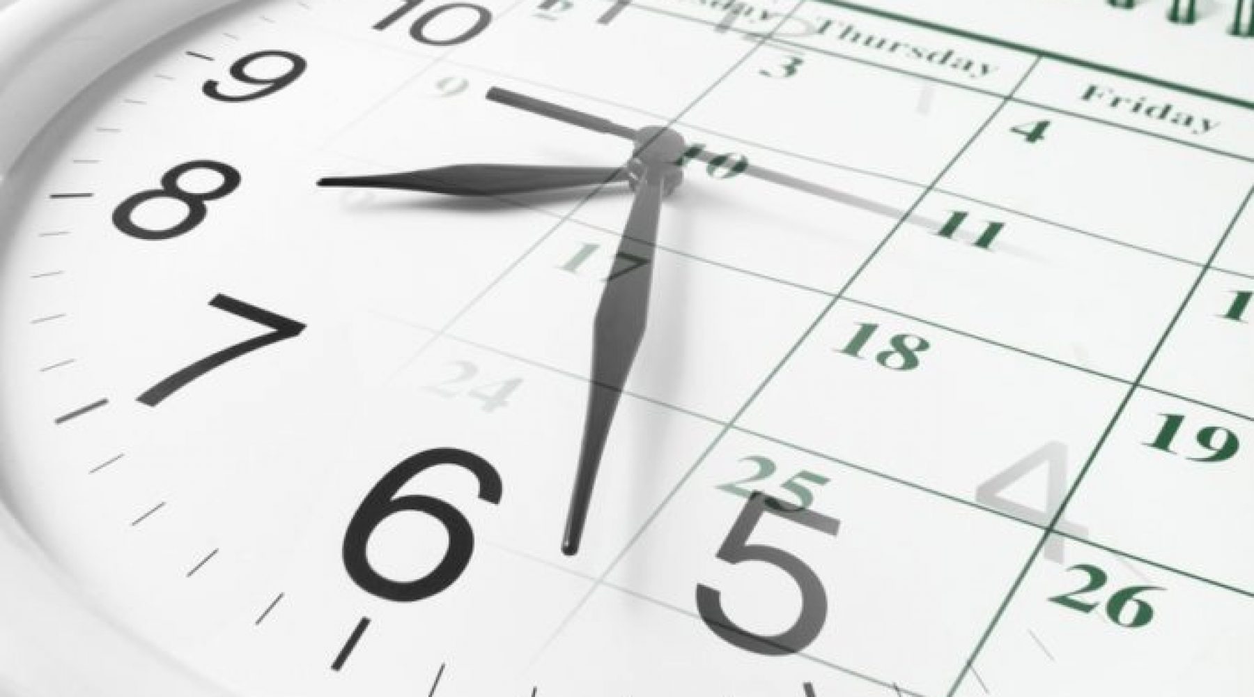 Composite of Clock and Calendar Composite of Clock and Calendar